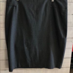 The Limited Dark Grey Pencil Skirt